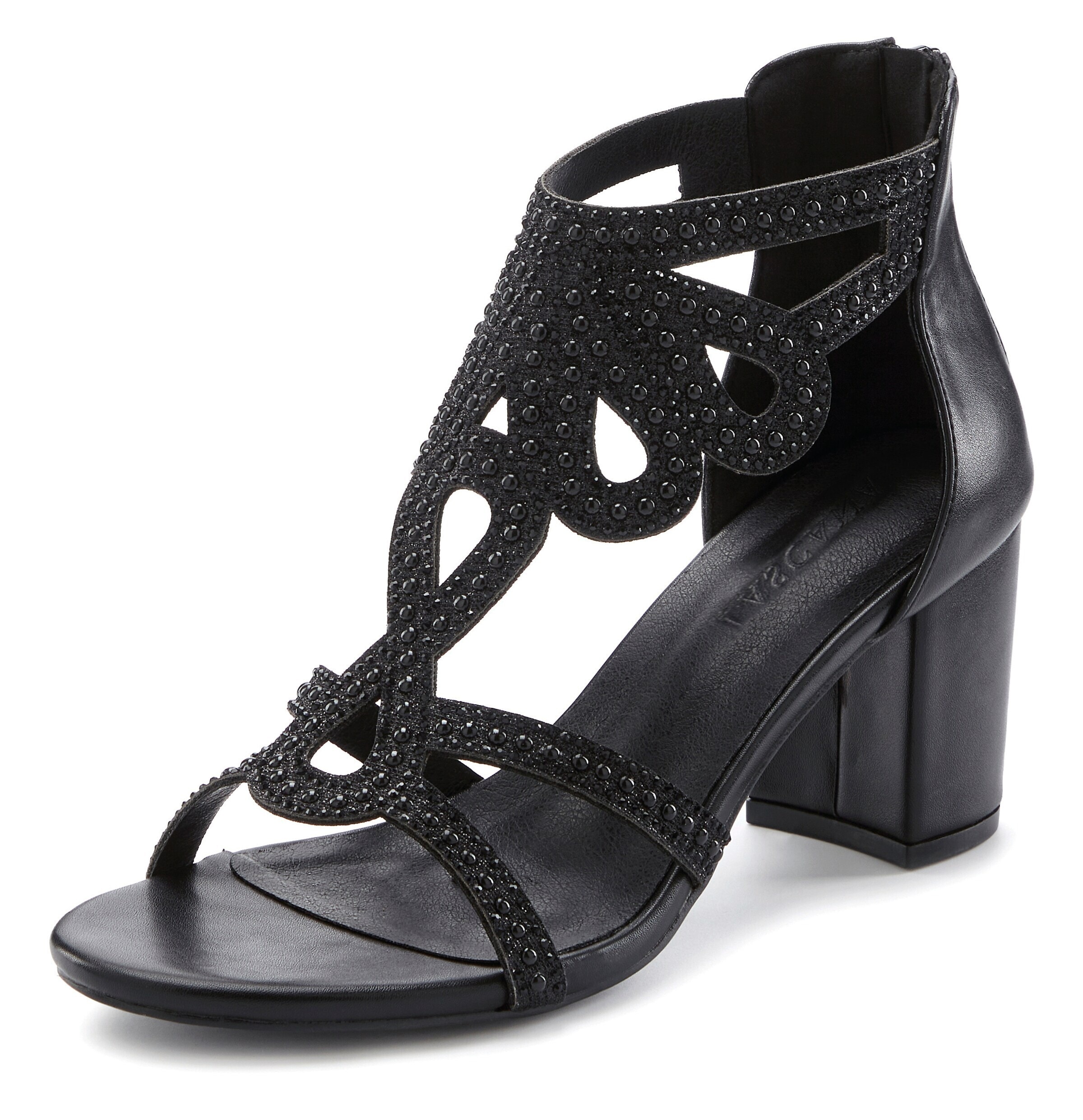 Sandalo di LASCANA in nero: frontale