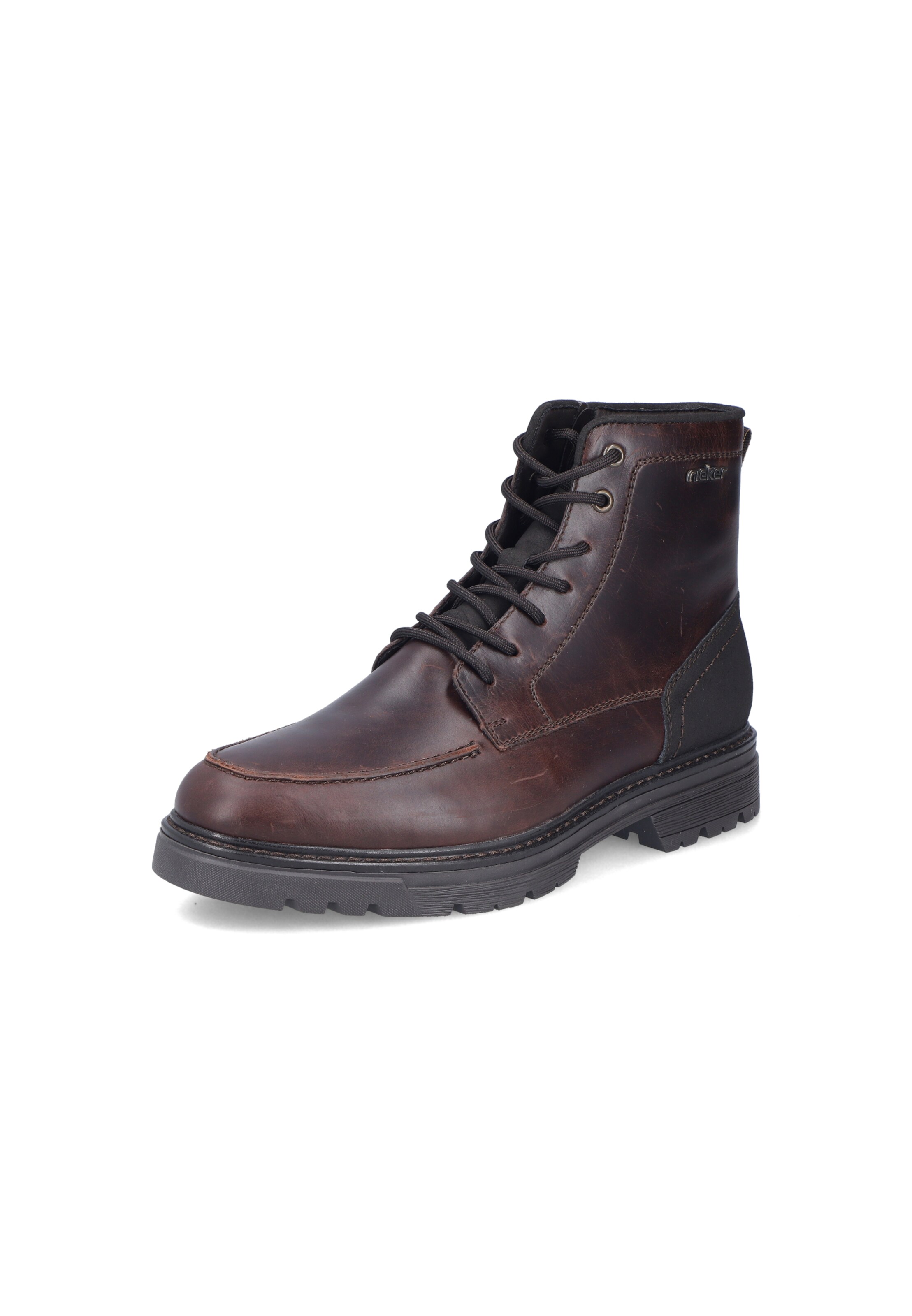 Bottes à lacets Rieker en marron : devant