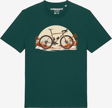T-Shirt 'Gravelbike' Watapparel en vert : devant