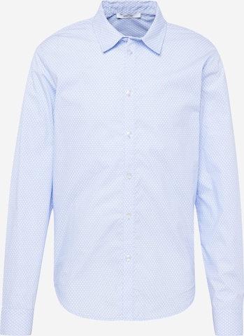 ABOUT YOU Regular fit Button Up Shirt 'Fritz' in Blue: front