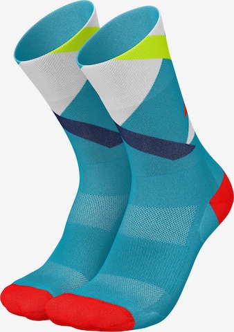 INCYLENCE Athletic Socks 'STRIKES' in Blue: front