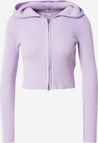 HOLLISTER Knit Cardigan 'APAC' in Purple: front