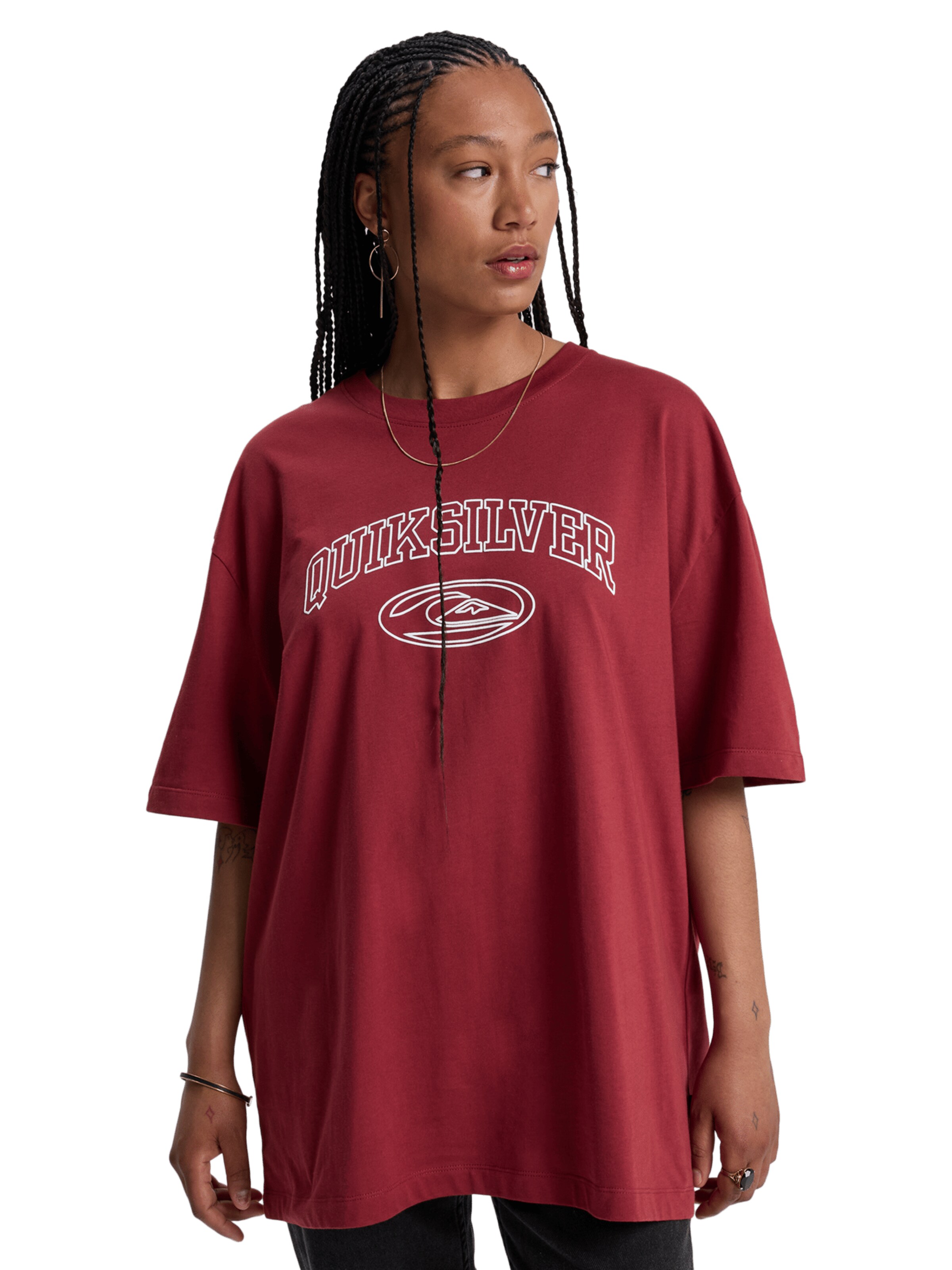 QUIKSILVER Shirt 'Boyfriend' in Red: front