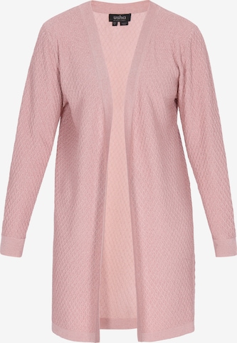 Cardigan 'Classic' usha BLACK LABEL en rose : devant