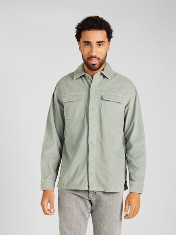 Springfield Regular fit Button Up Shirt in Green: front