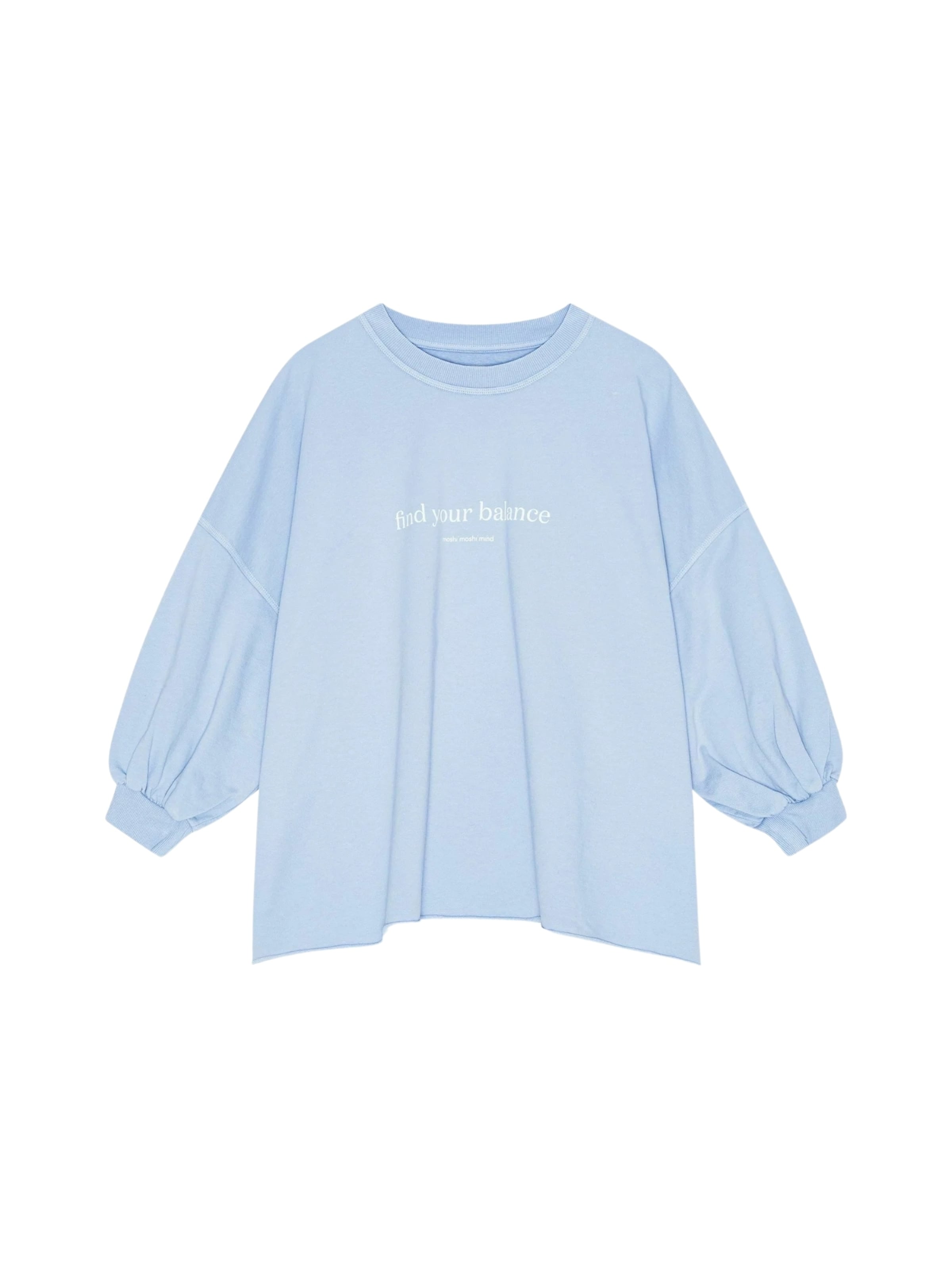 moshi moshi mind Sweatshirt 'Mantra' in Blauw: voorkant