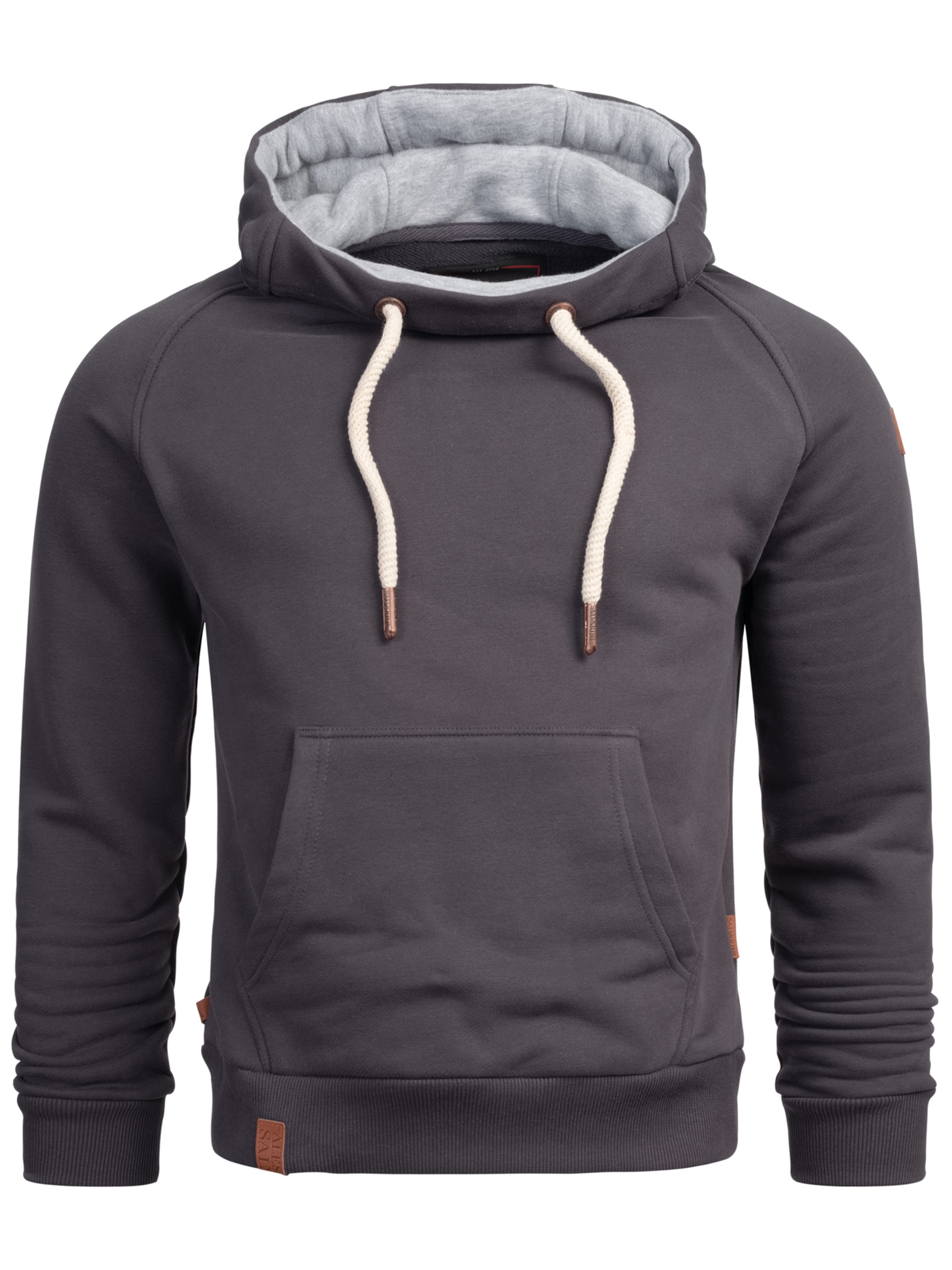 Alessandro Salvarini Sweatshirt 'Beeno' in Grijs: voorkant