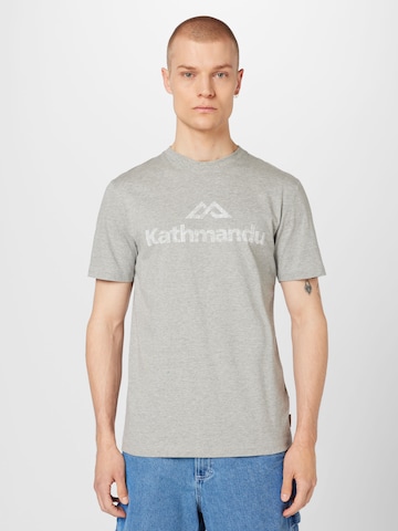 T-Shirt fonctionnel Kathmandu en gris : devant