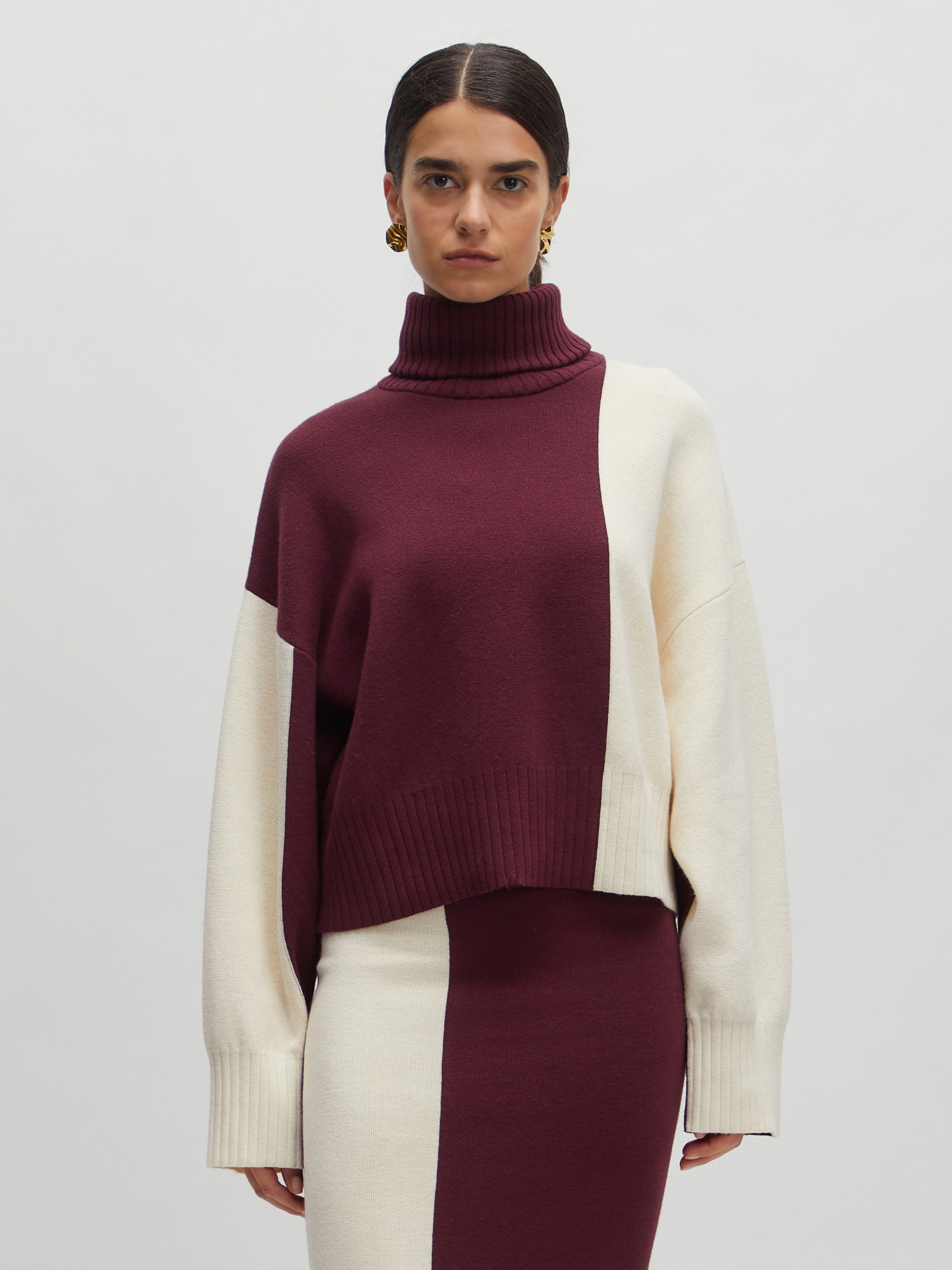 EDITED Produkte Pullover 'Laren' dunkelbraun