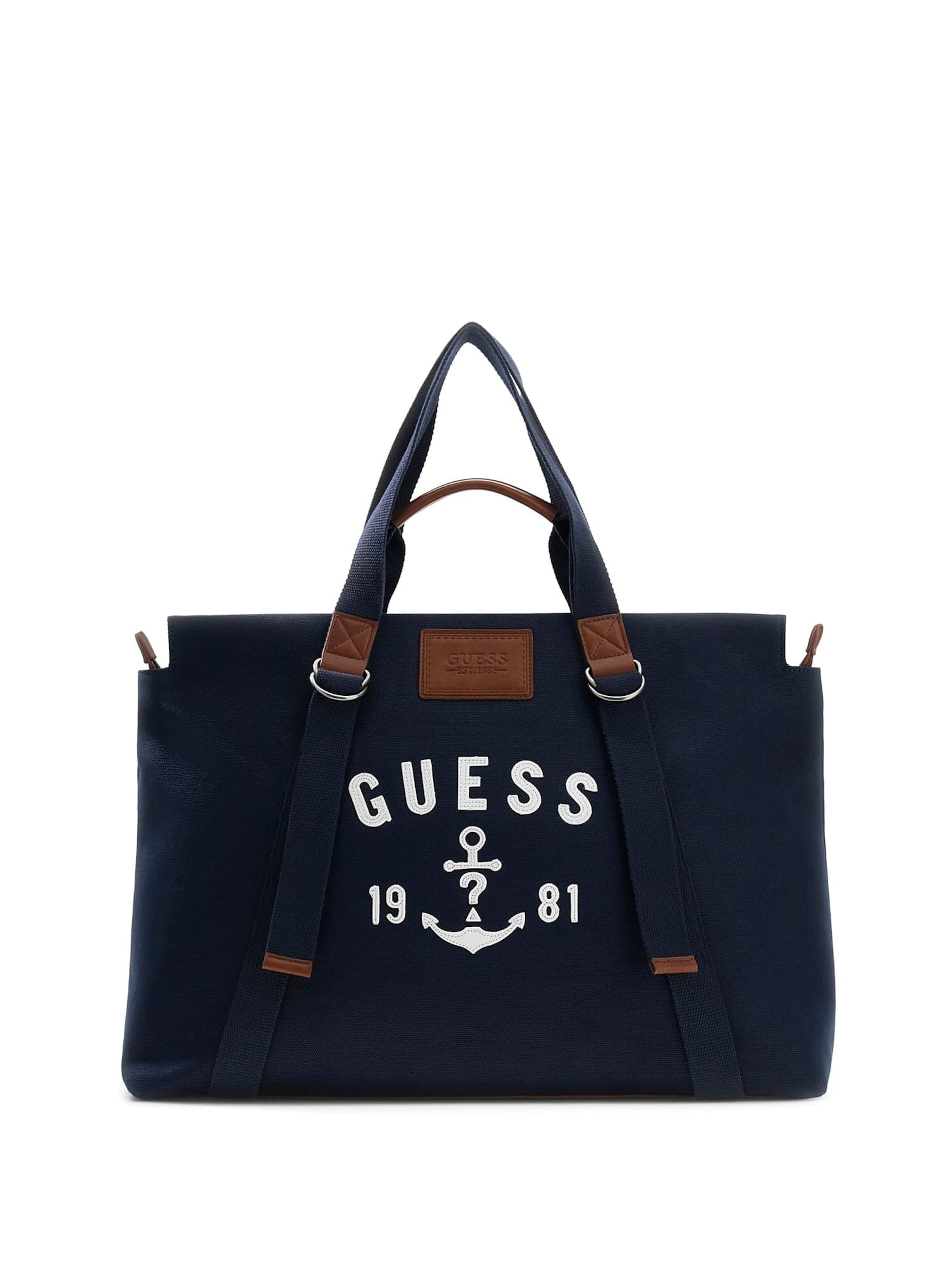 Shopper 'Oslo' di GUESS in blu: frontale