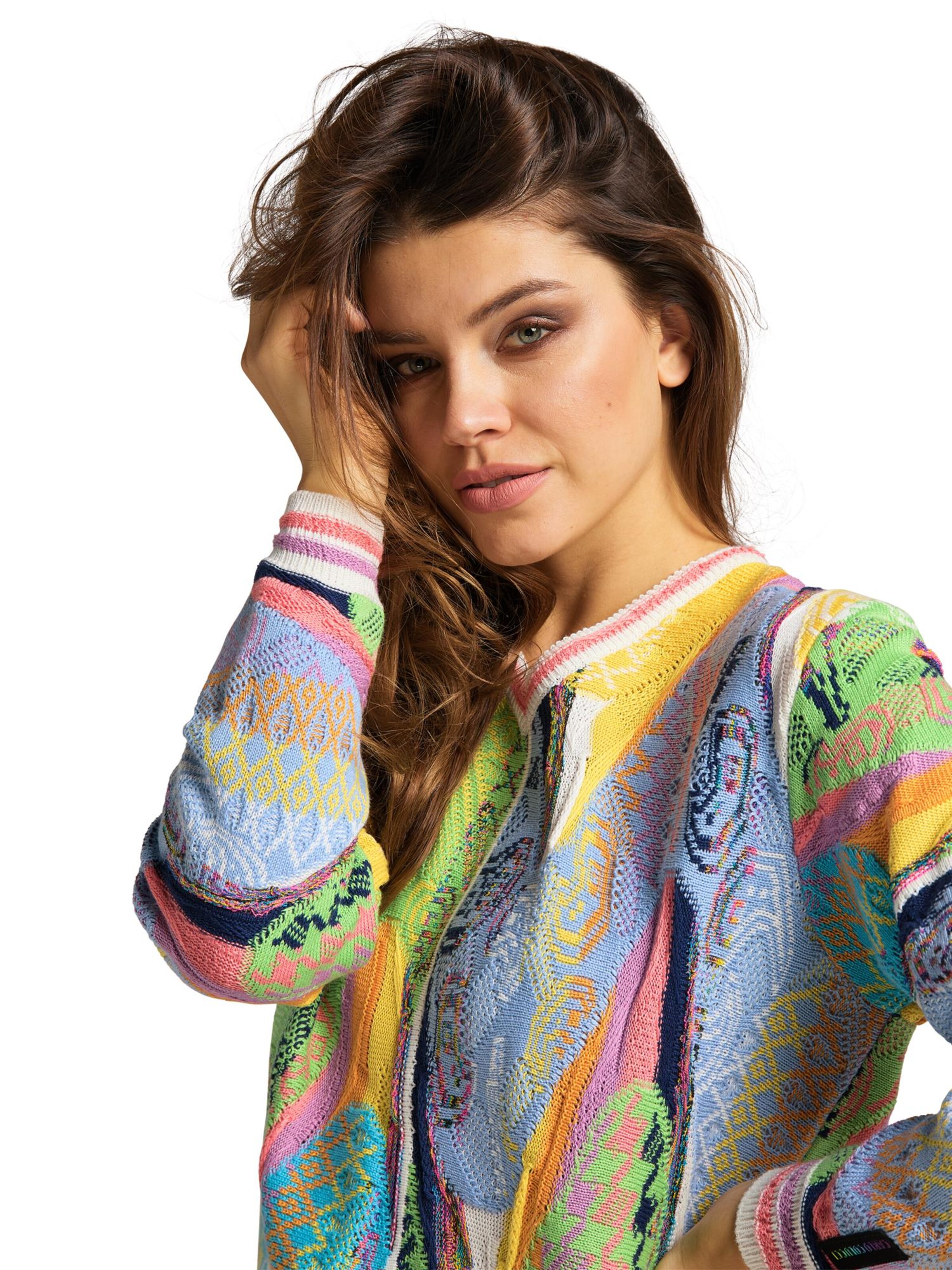 Pull-over 'Curtoni' Carlo Colucci en mélange de couleurs