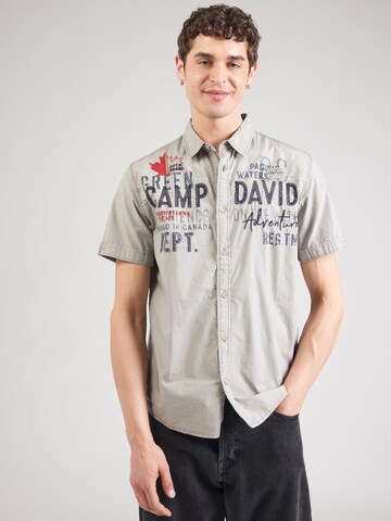 CAMP DAVID Regular fit Skjorta i grå: framsida