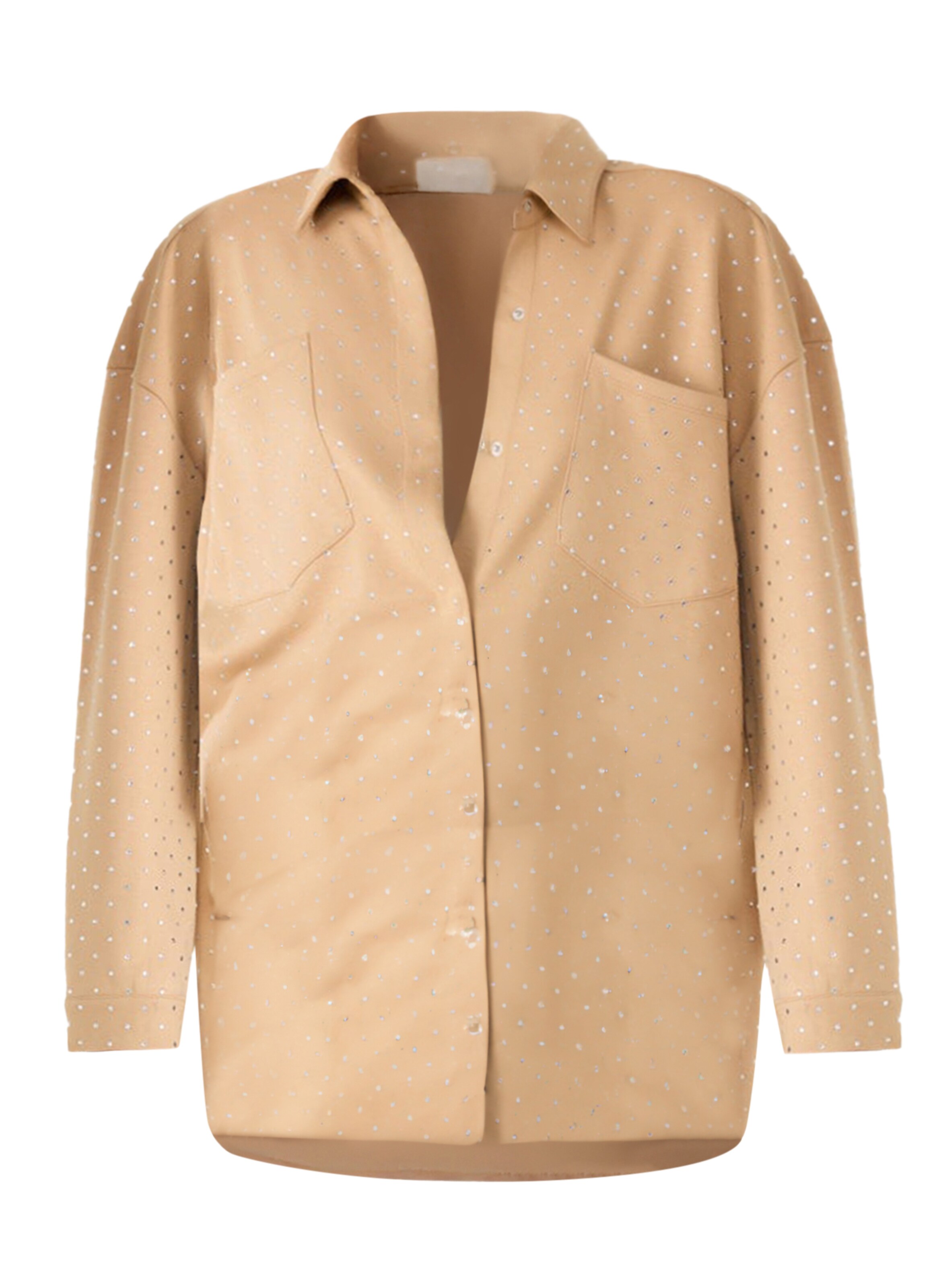 No Matter What Bluse in Beige: Vorderseite