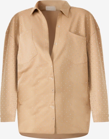 No Matter What Bluse in Beige: Vorderseite