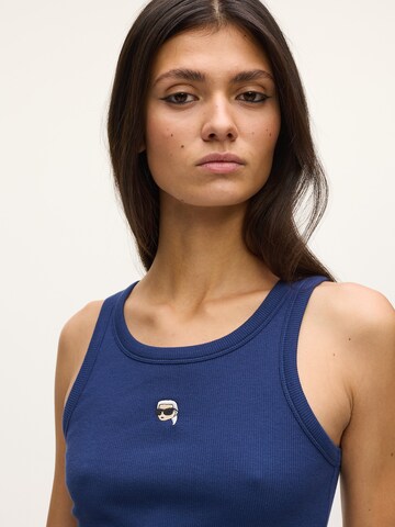 Karl Lagerfeld Top 'Ikon' in Blau