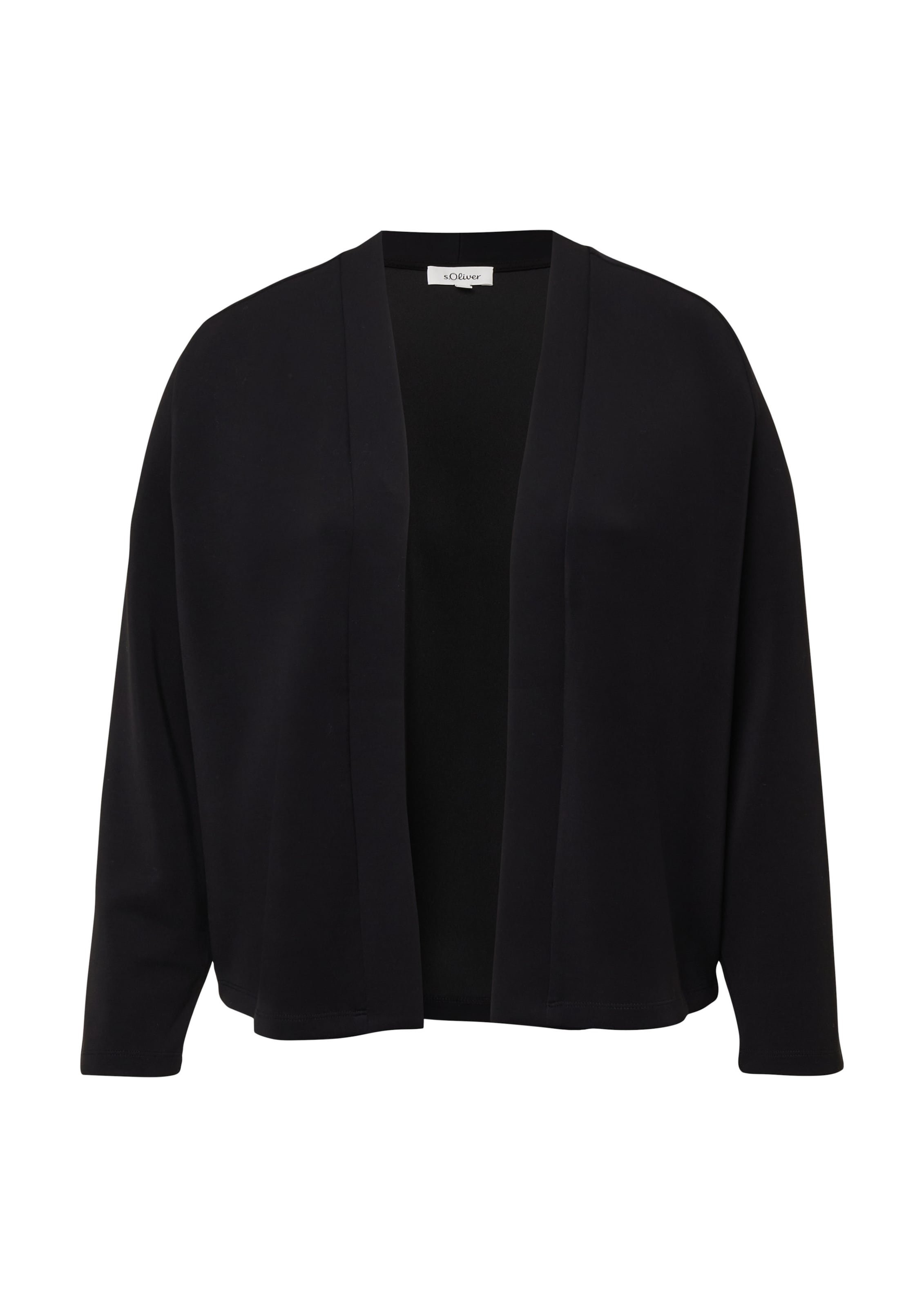 s.Oliver Sweatvest in Zwart: voorkant