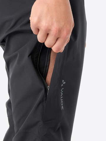 VAUDE Regular Outdoorbroek 'Kuro' in Zwart