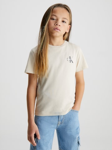 Calvin Klein Jeans T-shirt i vit: framsida