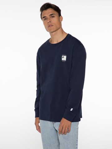 PROTEST Shirt 'SHELBY' in Blauw: voorkant