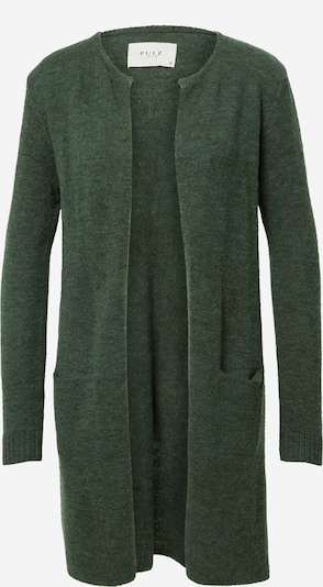 PULZ Jeans Πλεκτή ζακέτα 'ASTRID' σε σκούρο πράσινο, Άποψη προϊόντος