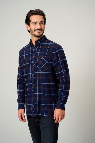 BABISTA Regular fit Button Up Shirt ' Milantara ' in Blue: front