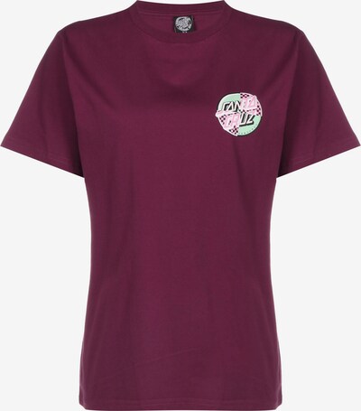 Santa Cruz Shirt 'Intro Dot' in grün / pink / bordeaux, Produktansicht