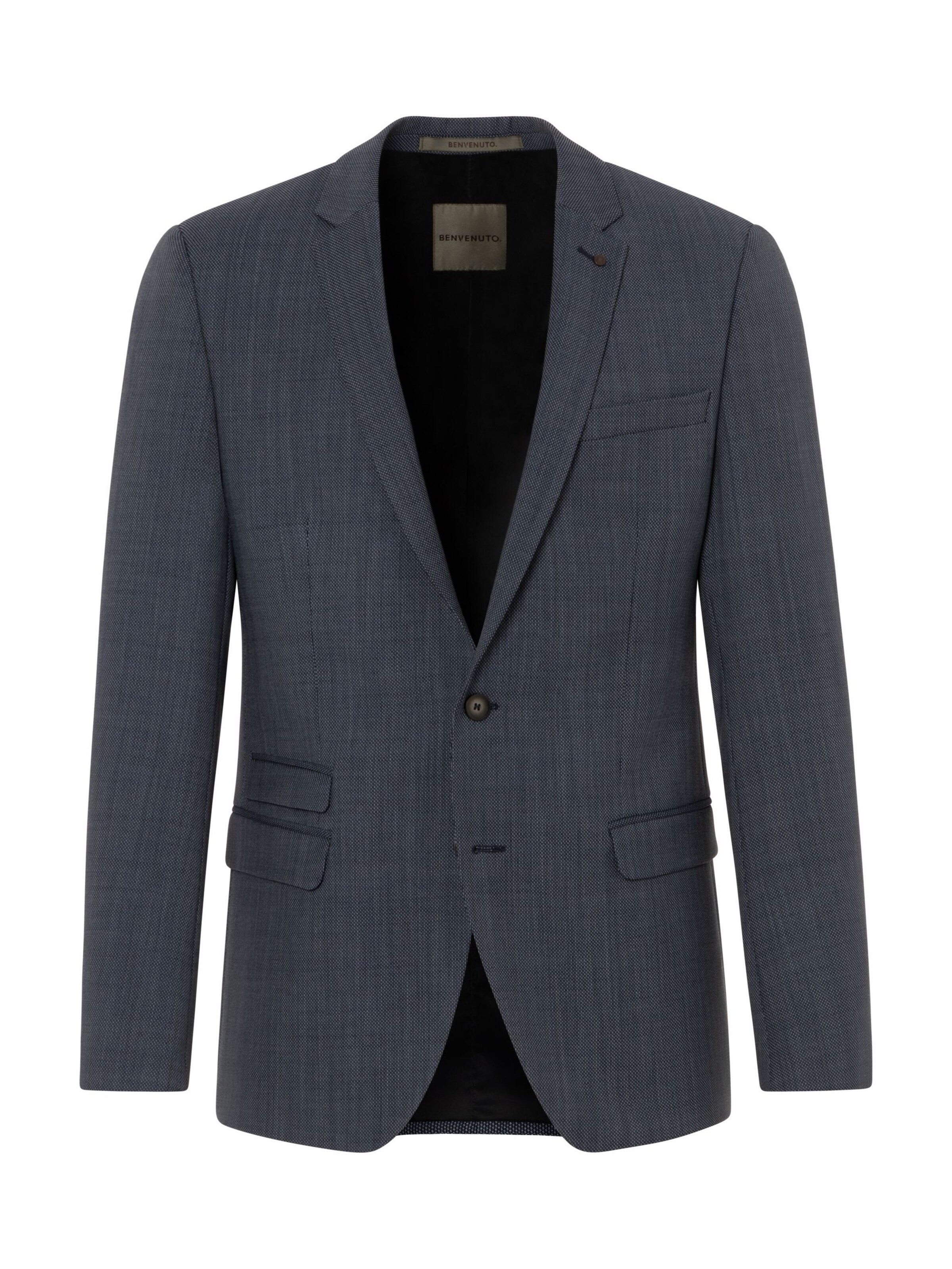 BENVENUTO Slim Fit Business-Sakko 'Oscar' in Blau: Vorderseite