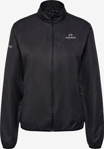 Newline Athletic Zip-Up Hoodie 'Nashville' in Black: front