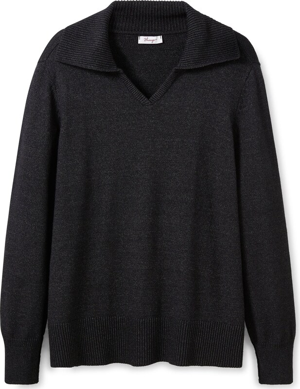 SHEEGO Pullover in Schwarz PN6021 SHEEGO Pullover in Schwarz PN6021