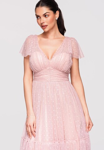Ombre Abendkleid in Beige