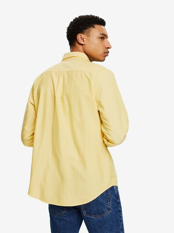 ESPRIT Regular fit Button Up Shirt in Yellow