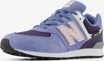 Sneaker '574' di new balance in lilla: frontale
