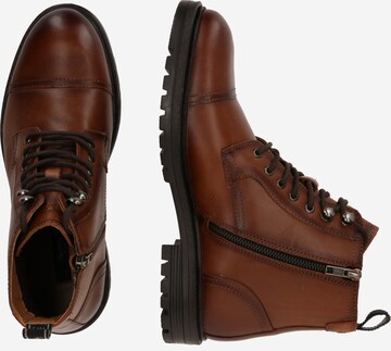 Pepe Jeans Veterboots 'LOGAN' in Bruin