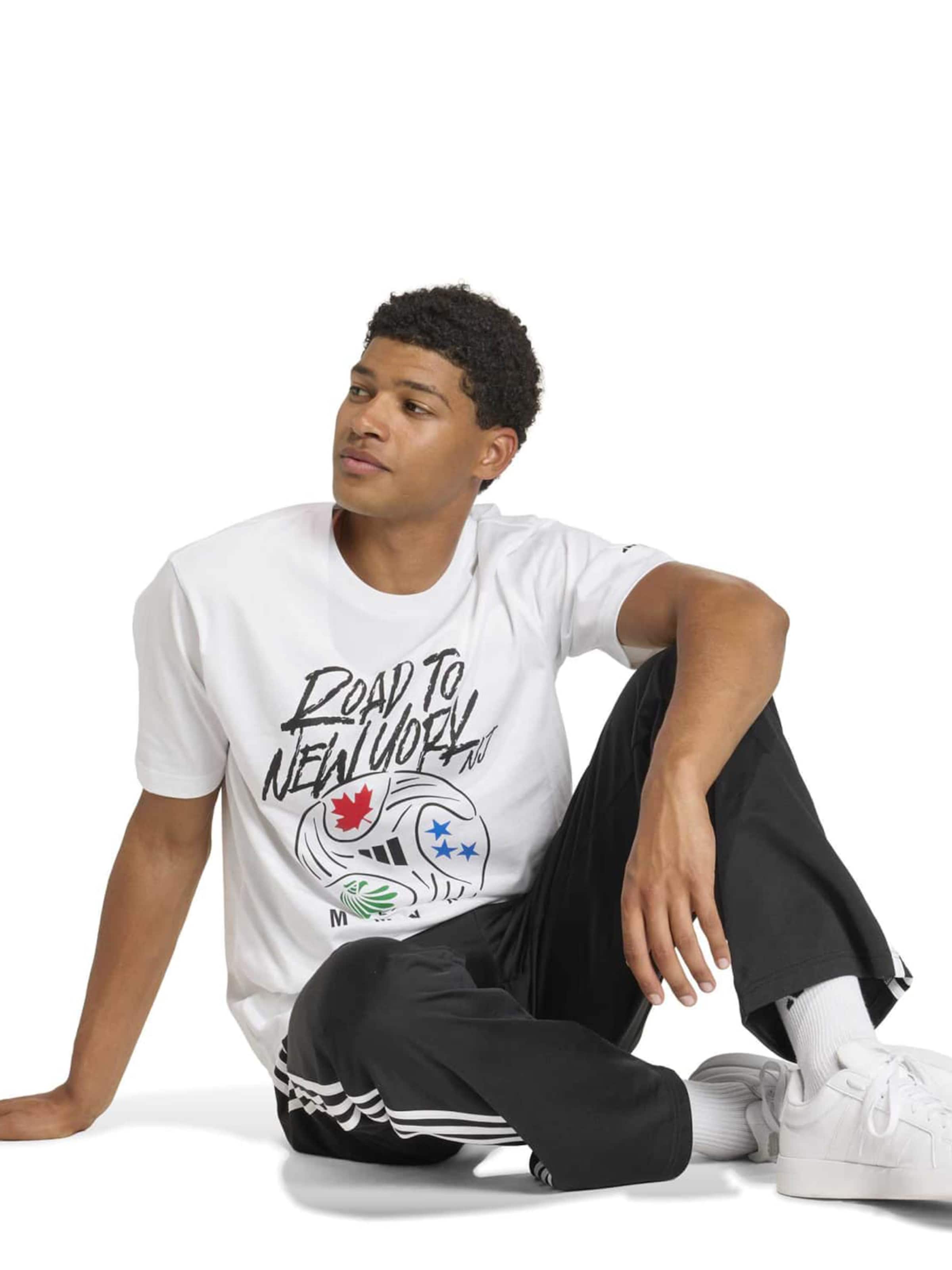 balta ADIDAS SPORTSWEAR Sportiniai marškinėliai: priekis