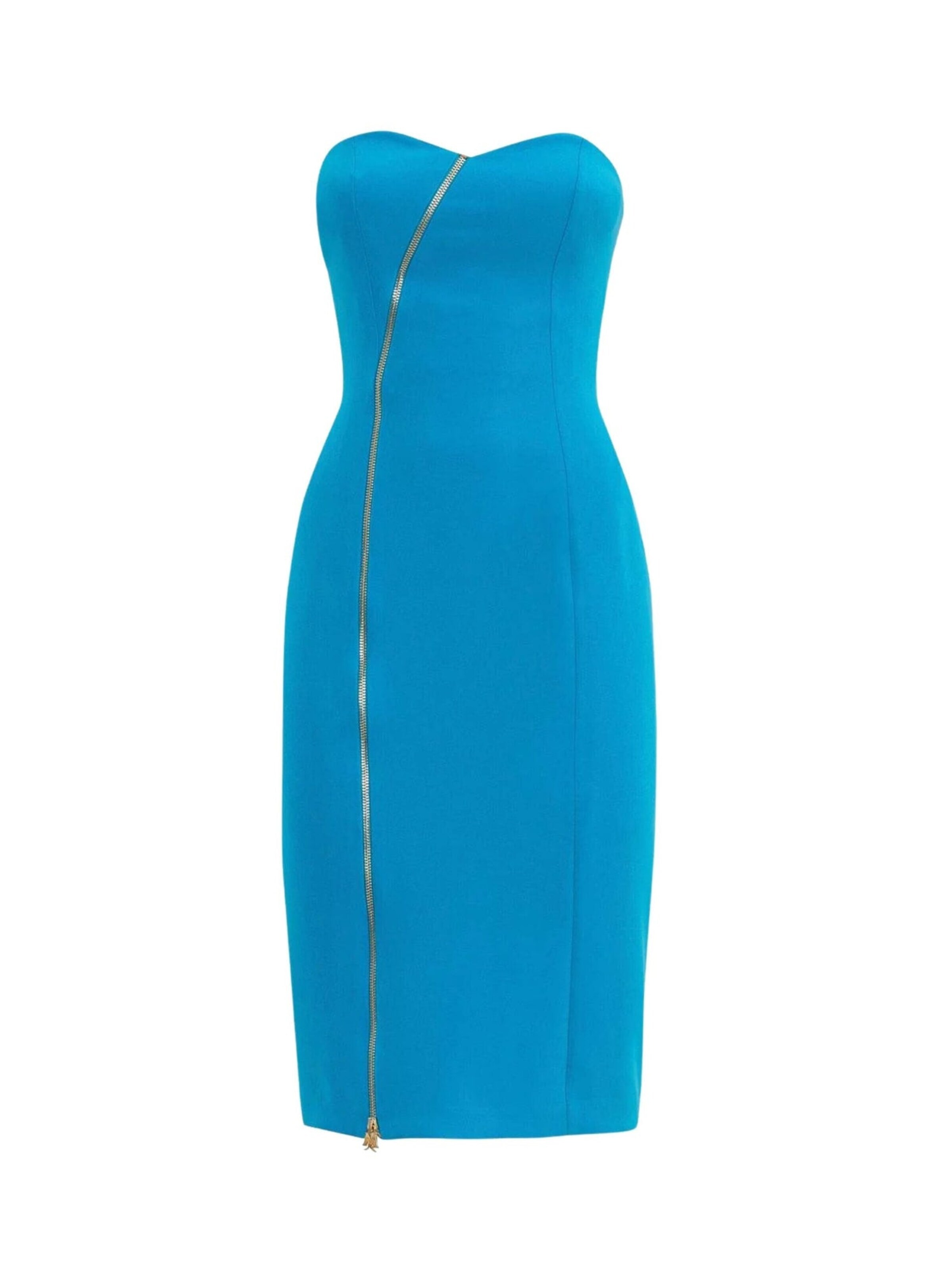 Monique Garconne - Vestido en azul: frente