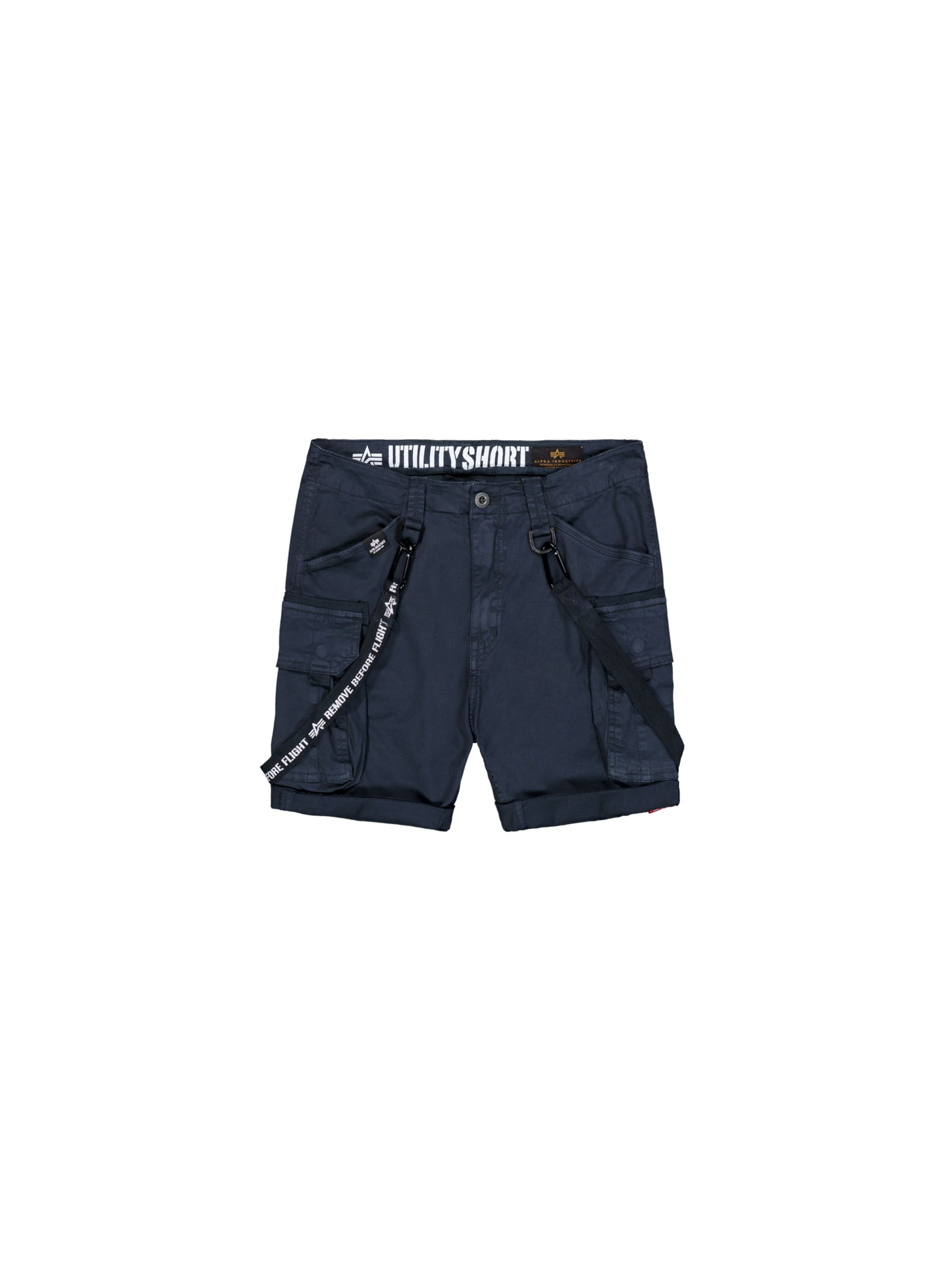 ALPHA INDUSTRIES Slimfit Cargobyxa i blå: framsida