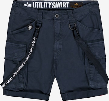 ALPHA INDUSTRIES Slimfit Gargohousut värissä sininen: etupuoli