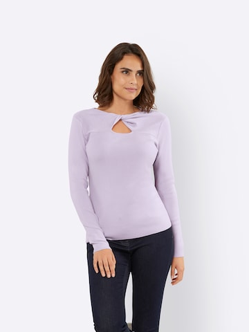 heine - Pullover em roxo: frente