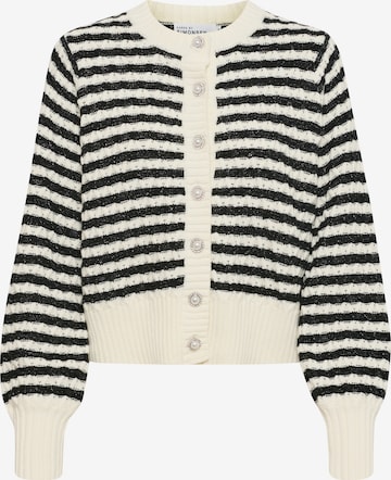 KAREN BY SIMONSEN Knit Cardigan 'Maui' in White: front