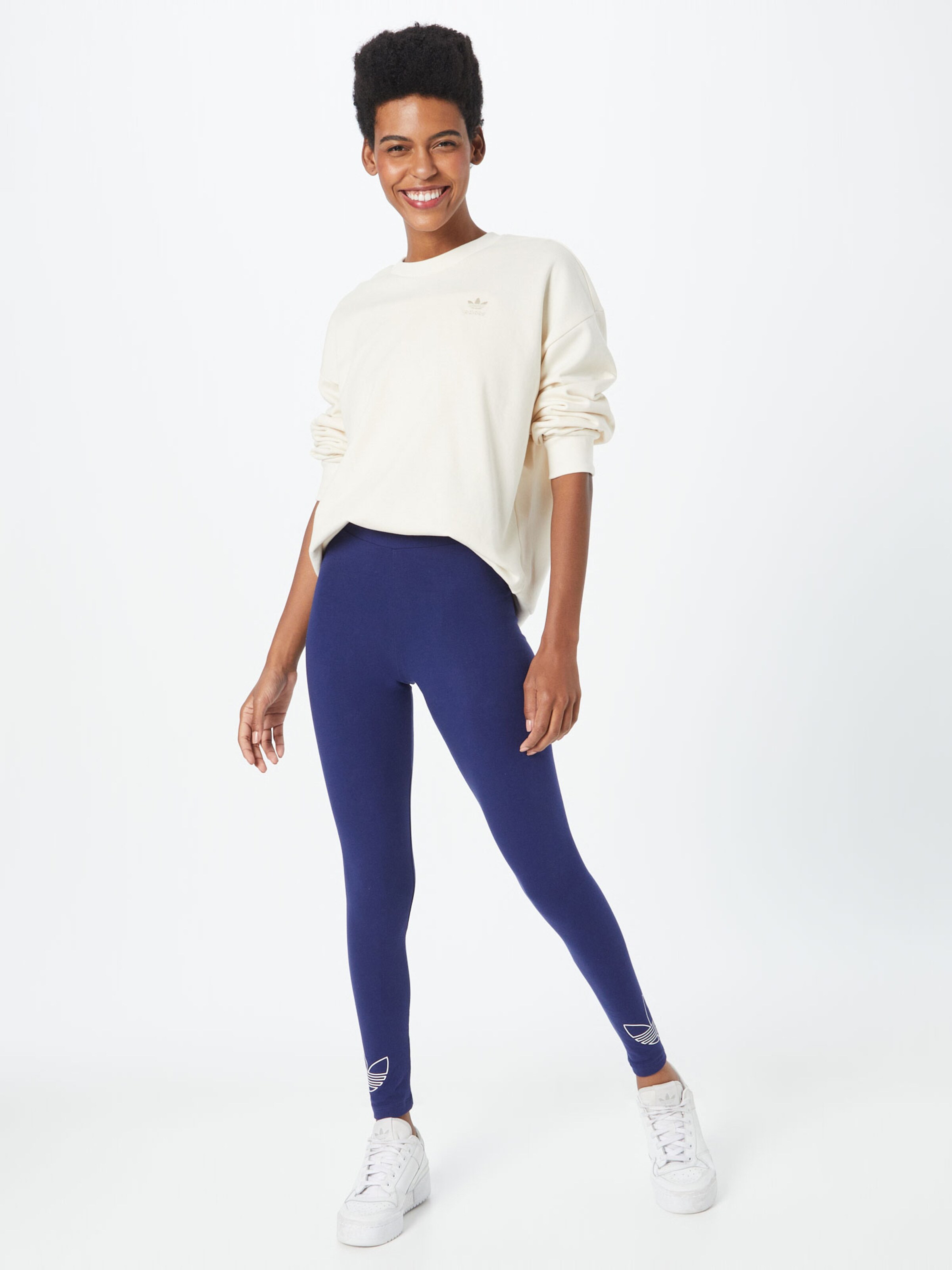 Frauen Große Größen ADIDAS ORIGINALS Leggings in Navy - YX78201 Frauen Große Größen ADIDAS ORIGINALS Leggings in Navy - YX78201