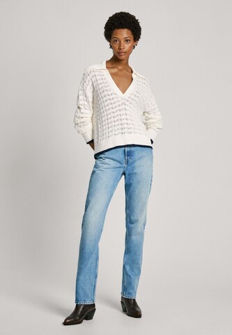 Pull-over ' IVA ' Pepe Jeans en blanc