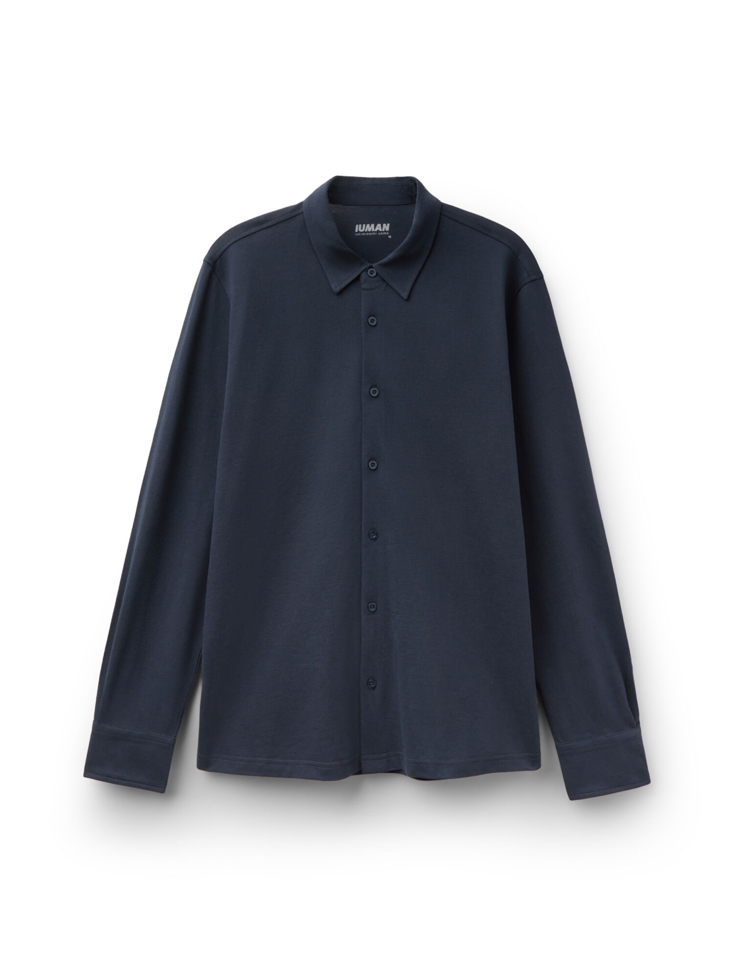 IUMAN Intimissimi Regular fit Button Up Shirt in Blue: front