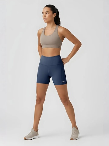 Tommy LifeSkinny Tajice 'Gamaschen' - plava boja: prednji dio
