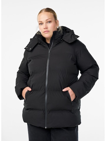 Zizzi Winter jacket 'MELINA' in Black: front