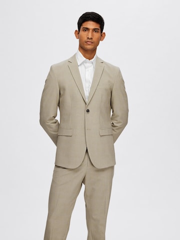Slim fit Giacca da completo 'SLHLiam' di SELECTED HOMME in beige: frontale