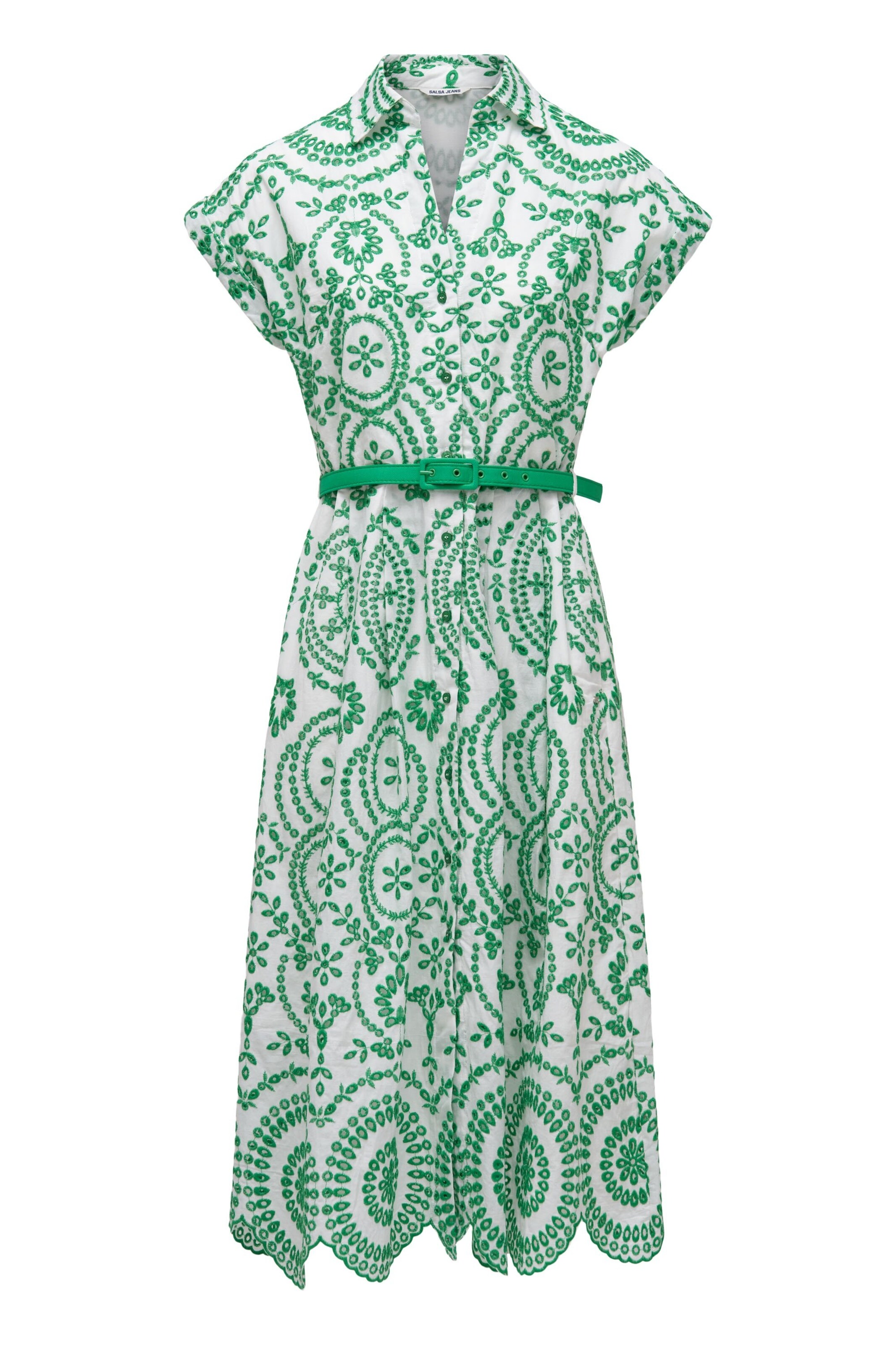 Salsa Jeans Dress in Green: front