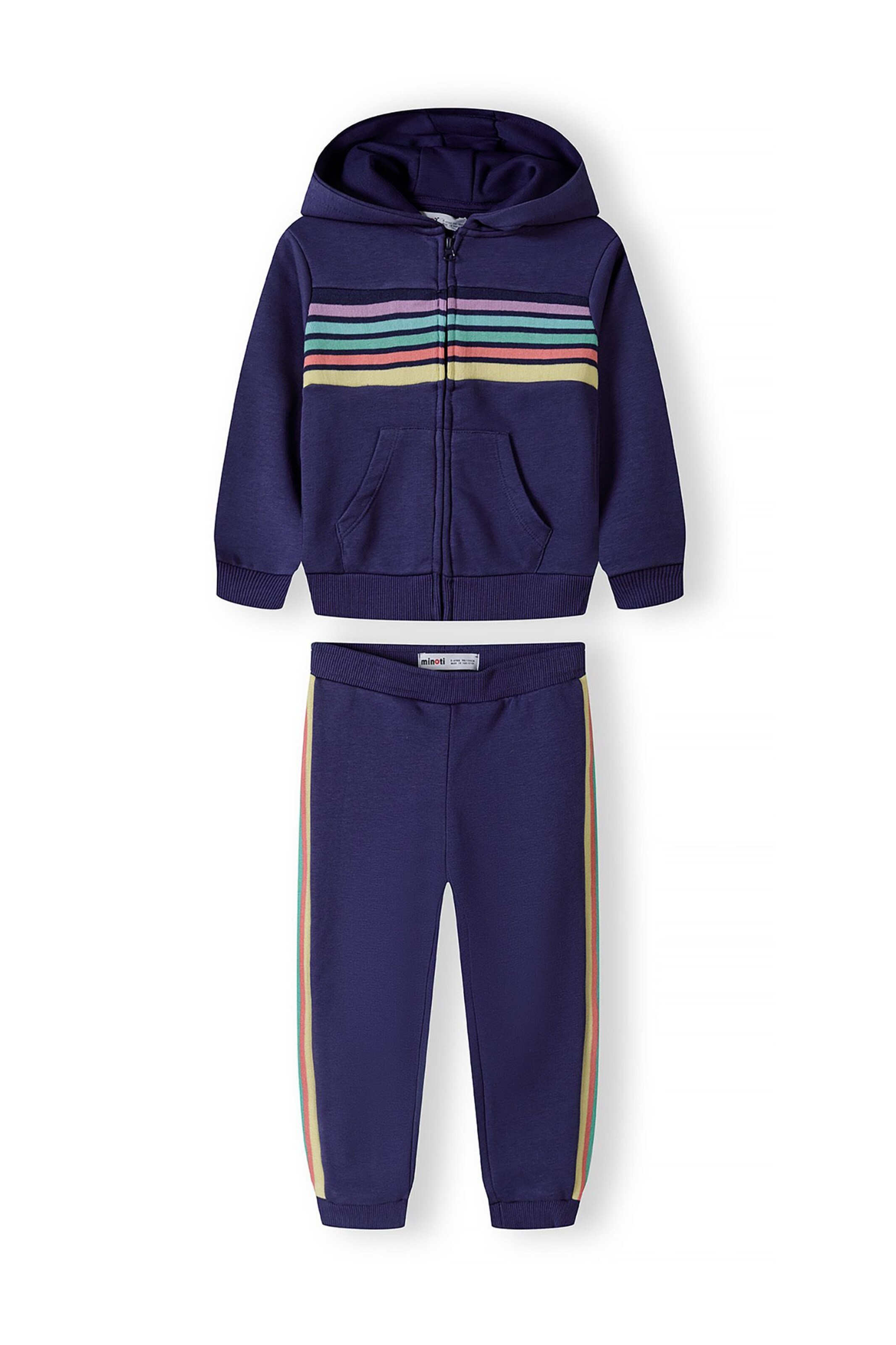 MINOTI Joggingová souprava – modrá: přední strana