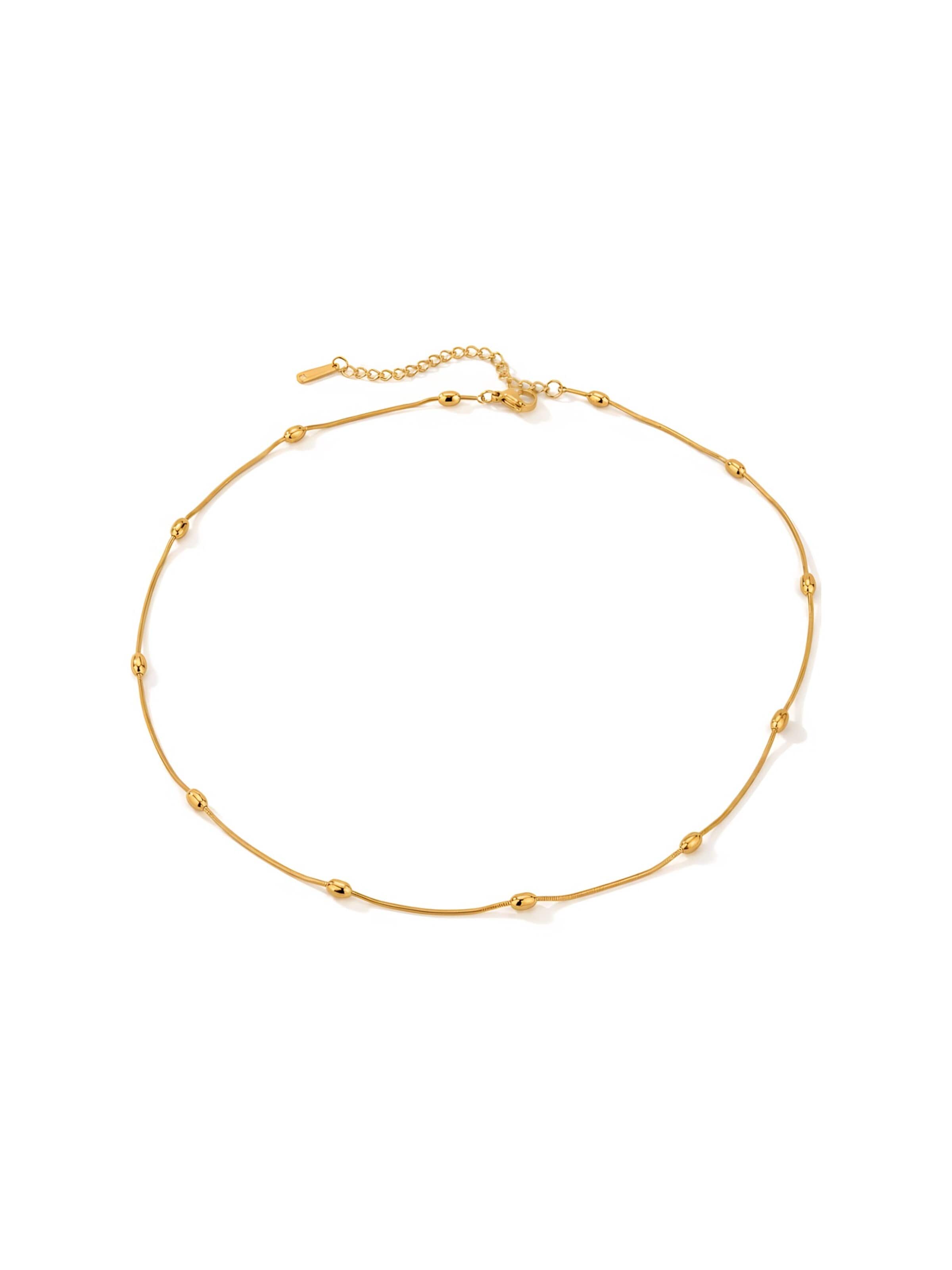 hiBALI Foot Jewelry 'Dots Anklet' in Gold: front