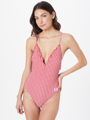 Tommy Hilfiger Underwear Triangle Swimsuit in Red: front