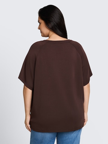 T-shirt Tom Tailor Women + en marron